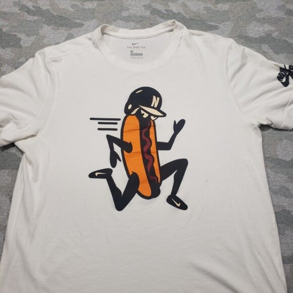 Nike BSBL Shirt Mens Large White Short Sleeve Tee Dri-fit Baseball - Picture 3 of 16